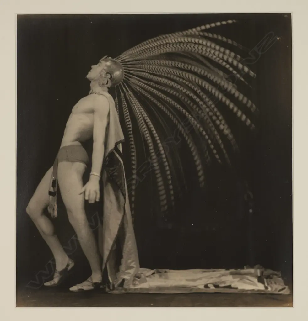 JM Pustin 'The Aztec warrior', c.1930 Image 1++